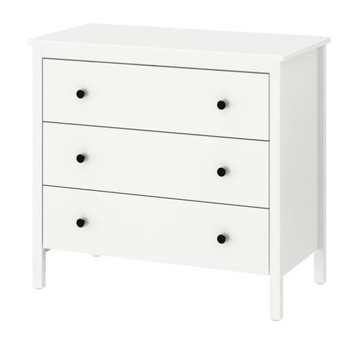 ikea three drawer dresser SONGESAND 3-drawer dresser